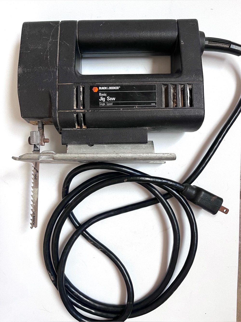 Black & Decker Black Jig Saw with Power Cord No 7543 Type 2